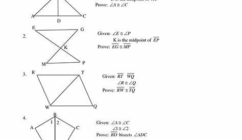 proofs worksheets