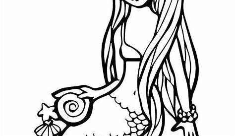 7+ Mermaid Coloring Pages