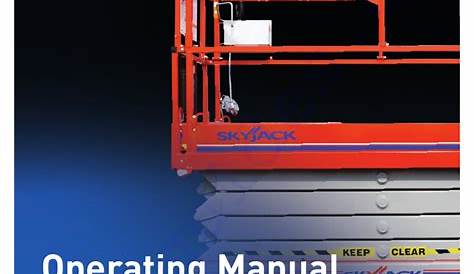 skyjack 3219 parts manual pdf