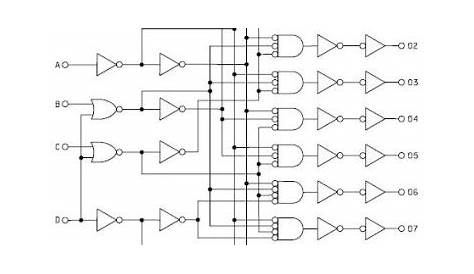 bcd to decimal decoder circuit diagram