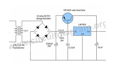 LM7805 and TIP2955 not working | All About Circuits