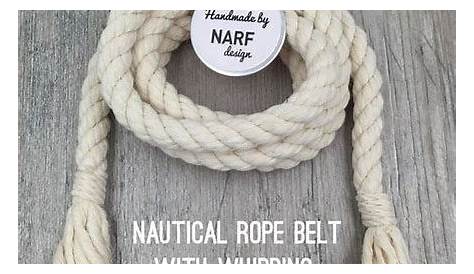 Résultat d’images pour Whipping Rope Ends | Nautical rope belt, Rope