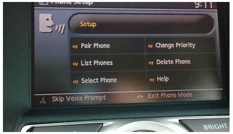 nissan maxima bluetooth connect