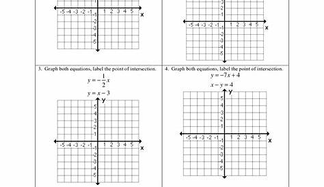 graphing systems worksheets