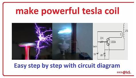 How to make powerful tesla coil at home - easy step by step with