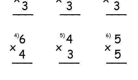 single digit multiplication worksheets free
