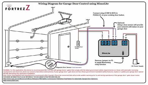 garage door opener schematic diagram
