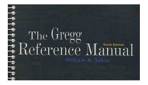 gregg reference manual worksheet answers