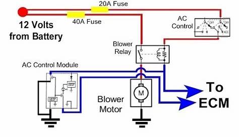 wiring diagram condenser fan motor