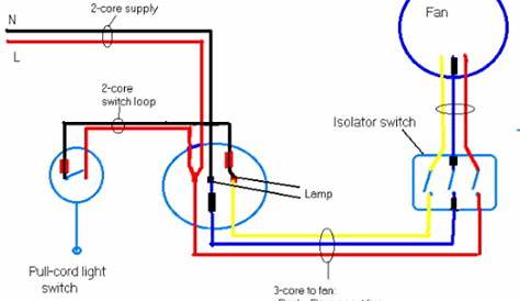 bathroom extractor fan circuit diagram