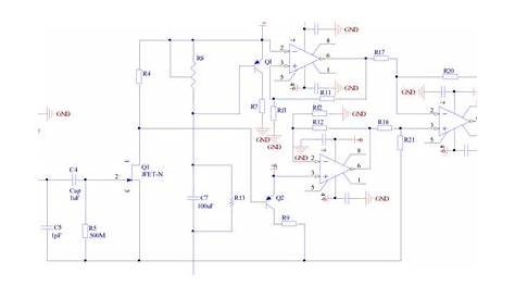 Charge amplifier circuit. | Download Scientific Diagram