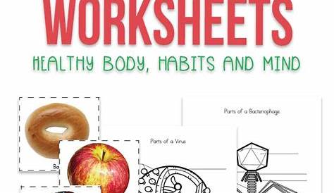 health worksheets kindergarten