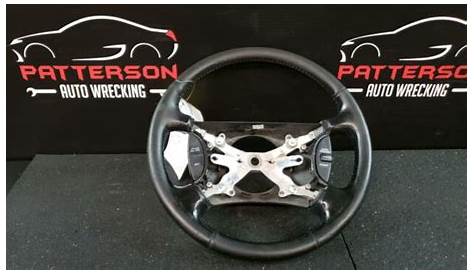 2001 DODGE RAM 1500 LEATHER WRAPPED STEERING WHEEL w/ ACCESSORY