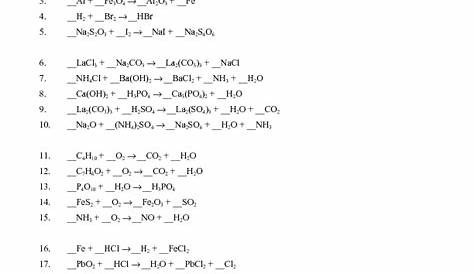 Stoichiometry Chemistry Worksheets