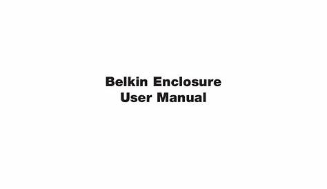 belkin f5l014 network card user manual