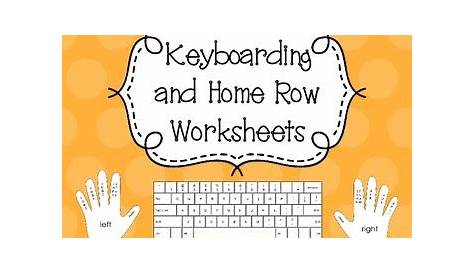 home row typing practice worksheet