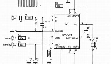 tda7269 amplifier circuit diagram