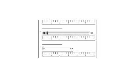 Measuring With a Ruler Worksheet for 1st - 4th Grade | Lesson Planet