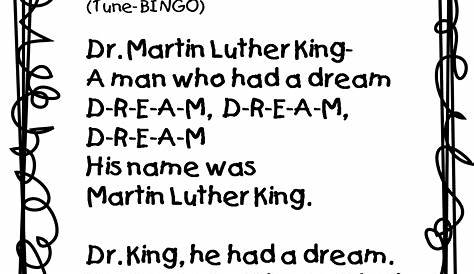 worksheets martin luther king