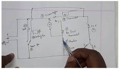 Electrical wiring of non frost type refrigerator.how to make Non Frost