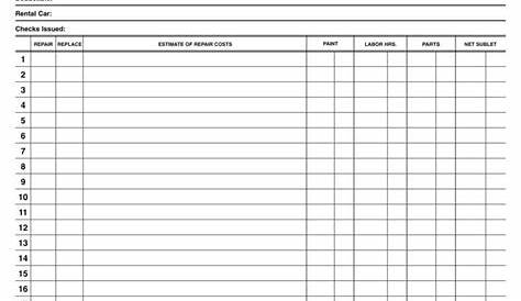 Auto Body Contract Template | HQ Printable Documents