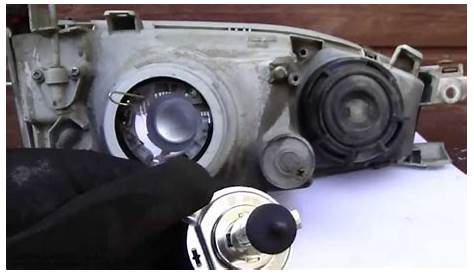 How to replace Toyota Camry headlight bulbs years 1991 to 2002 - YouTube