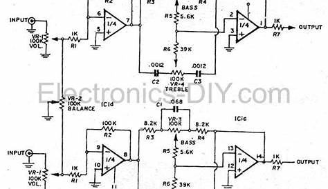 4558 tone control circuit diagram