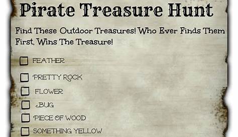 a pirate treasure hunt is shown in this image