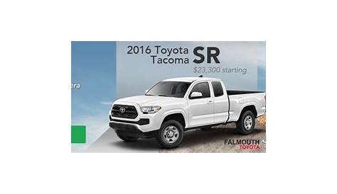 2016 Toyota Tacoma Trim Comparison | Falmouth Toyota