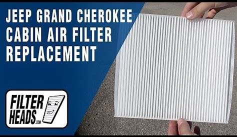 How to Replace Cabin Air Filter 2015 Jeep Grand Cherokee - YouTube
