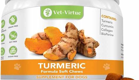 VET-VIRTUE Turmeric for Dogs- Organic Turmeric with Curcumin, Dog Joint