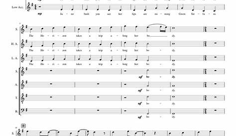 Juno - The N'Harmonics Arr. (Sheet Music w/ Lyrics) Sheet music for