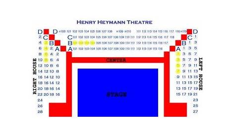 heymann center lafayette la seating chart