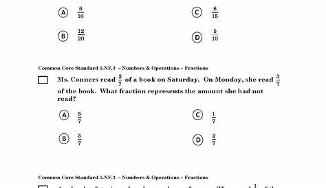 Common Core Worksheets Fractions — db-excel.com