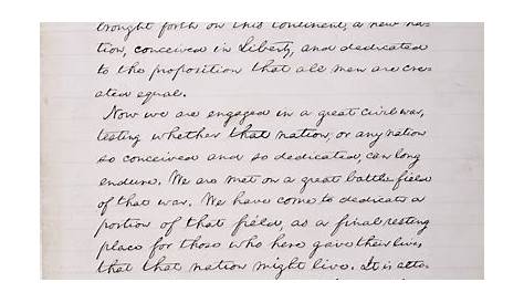 NMAH | Albert H. Small Documents Gallery - The Gettysburg Address