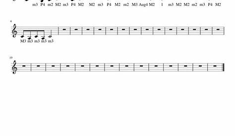 Music Theory Intervals Sheet music for Piano | Download free in PDF or
