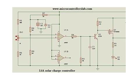 15 Ampere solar charge controller without microcontroller