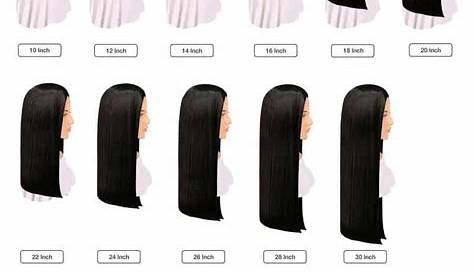 hair extensions size chart