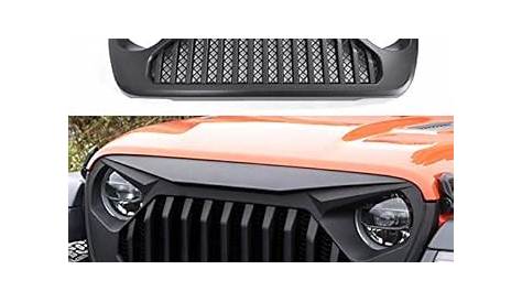 Amazon.com: Front Angry Grille Grill with Mesh for 2018-2019 Jeep