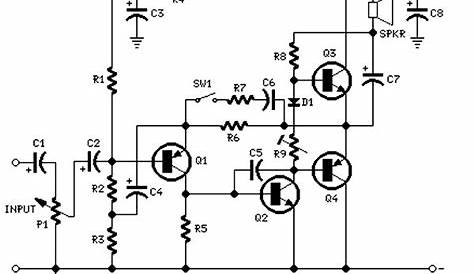 400 watt amplifier circuit diagram