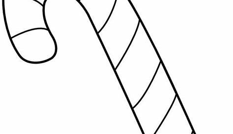Candy Cane Coloring Page Free