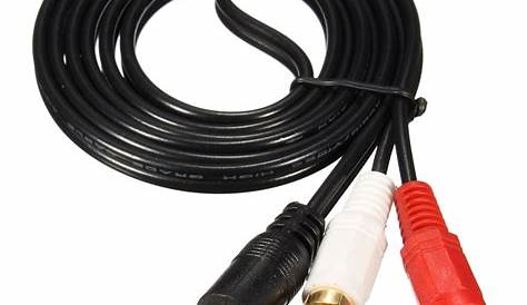 1.5M/3M/5M 3.5mm Male to 2RCA AV Male Stereo Audio Cable AUX Cable