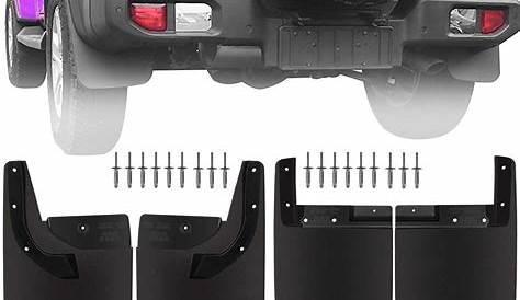 Doxmall Mud Flaps Fender Flares Front & Rear Mud Guards Kit Splash Guards Compatible with Jeep