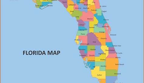 10 Best Florida State Map Printable for Free at Printablee.com