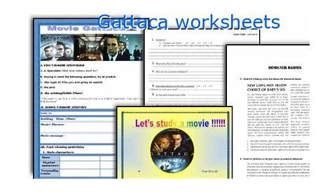 gattaca movie worksheets answers