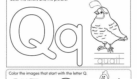 Letter Q Coloring Worksheet - Free Printable, Digital, & PDF