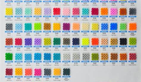 Updated color chart for Artkal S-series 5mm beads. : beadsprites
