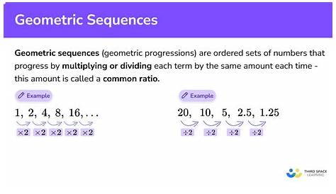 Geometric Sequences - GCSE Maths - Steps & Examples
