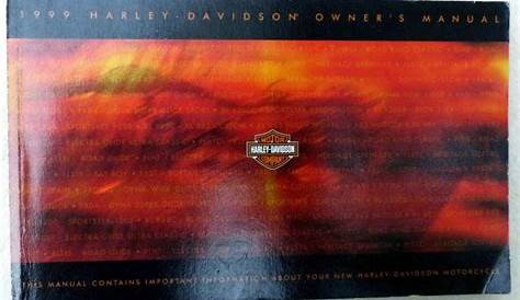 Sell 1999 HARLEY-DAVIDSON OWNERS MANUAL - Very good condition in