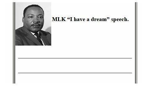 martin luther king worksheets for 3rd grade